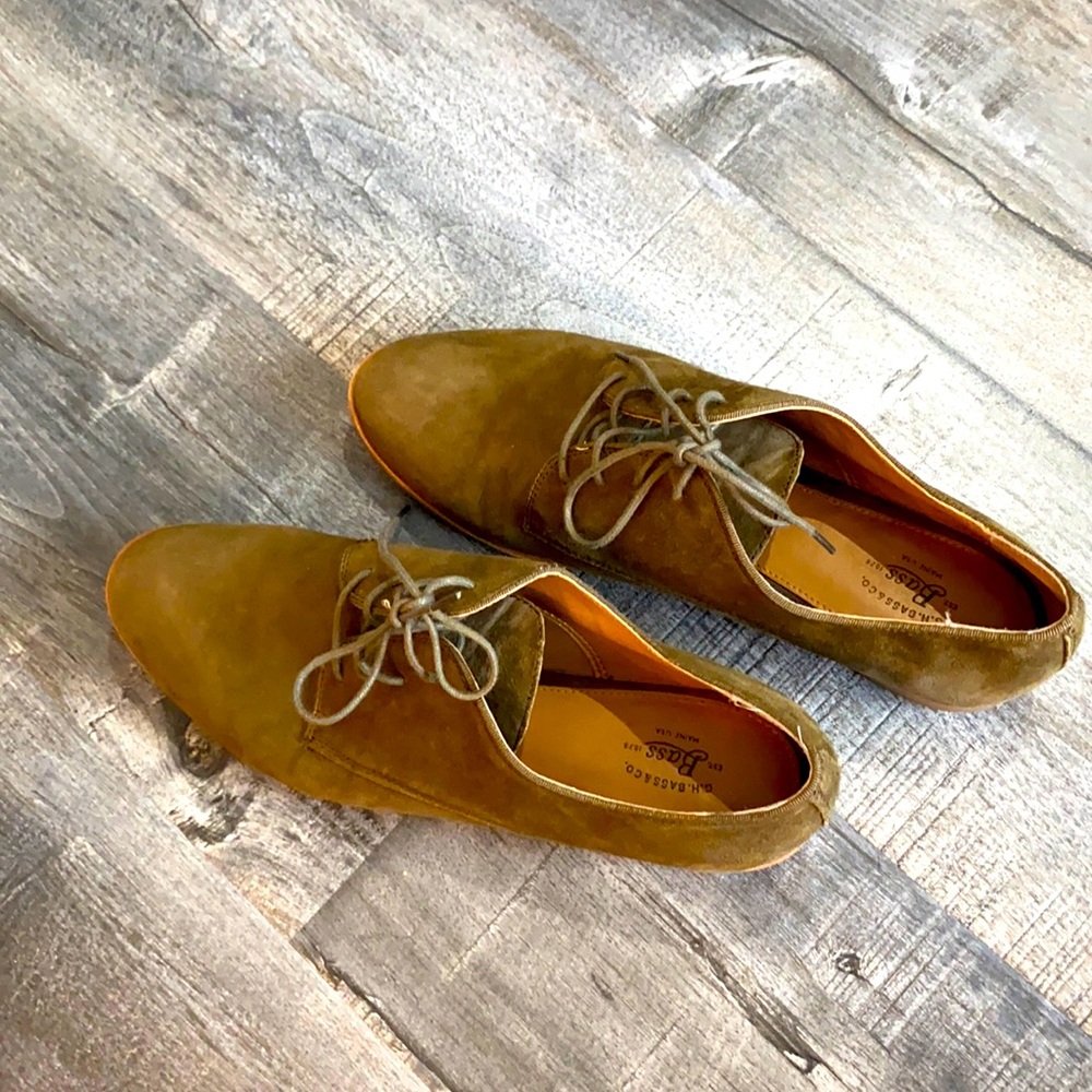 G.H. Bass&Co Bass Suede Oxford Womens Shoes 8.5